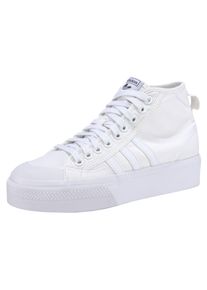 Sneaker adidas originals "NIZZA PLATFORM MID", Damen, Gr. 41, wei&szlig; (cloud wei&szlig;, cloud wei&szlig;, cloud wei&szlig;), Synthetik, Textil, Schuhe Sneaker