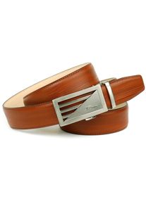 Lederg&uuml;rtel Anthoni Crown, Herren, Gr. 11,5, braun (cognac), Rindsleder, unifarben, G&uuml;rtel Lederg&uuml;rtel