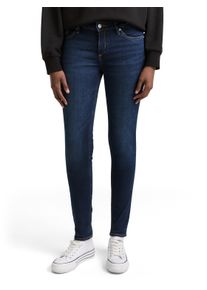 Skinny-fit-Jeans Tom Tailor Denim, Damen, Gr. 29, L&auml;nge 30, used schwarz stone blau denim, Denim/Jeans, Obermaterial: 99% Baumwolle, 1% Elasthan, unifarben, skinny fit kn&ouml;chellang, Jeans Skinny-fit-Jeans, im Five-Pocket Style