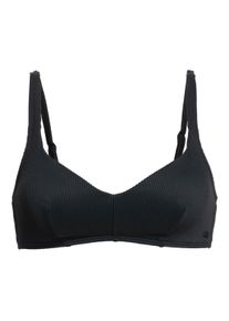 Triangel-Bikini-Top Roxy "Roxy Love The Sun Ray", Damen, Gr. L, Cup B, grau (anthrazit), Obermaterial: 91% Nylon, 9% Elasthan;, Bikini-Oberteile Triangel-Bikini-Top