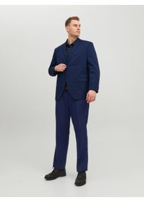 Jack & Jones PlusSize Anzug "JPRFRANCO SUIT NOOS PLS", Herren, Gr. 64, N-Gr, blau (medieval blau), Web, Obermaterial: 78% Polyester, 17% Viskose, 5% Elasthan, JACK & JONES PLUSSIZE, unifarben, slim fit, Anz&uuml;ge Anzug