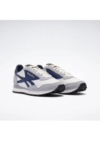 Sneaker Reebok CLASSIC "AZTEC II", Herren, Gr. 41, grau 3, chalk, vector navy, Leder, Synthetik, Textil, Schuhe Sneaker