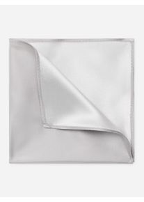 Einstecktuch MONTI "TILO", Herren, silber, Seide, Modet&uuml;cher Einstecktuch, aus reiner Seide &ndash; handrolliert & festlich elegant