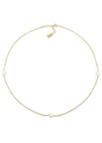 Perlenkette AILORIA "Halskette SUKI", Damen, gold, Halsketten Perlenkette