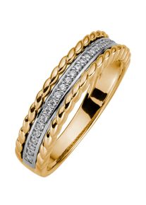 Fingerring Lady Gr. 19, gold (gelbgold 375), Fingerringe, Damen, 19, Gold Metall, Gold, Metall, Fingerring