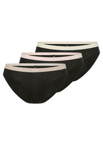 Slip BOSS "3P BRIEF", Damen, Gr. XL, 3 Stk., open miscellaneous 970, Jersey, Obermaterial: 90% Baumwolle, 10% Elasthan, k&ouml;rpernah, Unterhosen Slip, mit elastischen Logobund