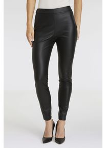 Leggings BOSS Orange "Taslimah Premium Damenmode", Damen, Gr. 40, N-Gr, schwarz, Web, Obermaterial: 100% Polyester, unifarben, skinny fit kn&ouml;chellang, Hosen Leggings, mit seitlichem Rei&szlig;verschluss