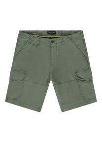 Cargoshorts Cars Jeans "BENMAS Short", Herren, Gr. L, N-Gr, gr&uuml;n (army), Web, Obermaterial: 97% Baumwolle, 3% Elasthan, unifarben, regular fit kniefrei, Hosen Cargoshorts