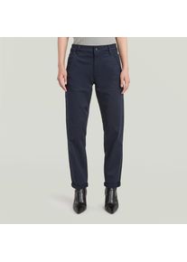 G-Star Raw Chinohose G-STAR "Kate Chino Boyfriend", Damen, Gr. 29, L&auml;nge 32, blau (salute), Web, Obermaterial: 97% Baumwolle, 3% Elasthan, unifarben, bequem lang, Hosen Chinohose