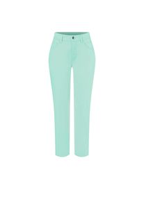 5-Pocket-Hose MAC "MELANIE 7/8", Damen, Gr. 46, L&auml;nge 27, gr&uuml;n (light fresh mint), Web, Obermaterial: 97% Baumwolle, 3% Elasthan, unifarben, figurbetont 7/8-L&auml;nge, Hosen 5-Pocket-Hose, in klassischer 5-Pocket-Form