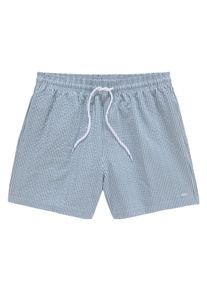 Badeshorts Venice Beach, Herren, Gr. L (52), N-Gr, gr&uuml;n (gr&uuml;n, wei&szlig;), Polyester, gestreift, Badehosen Badeshorts, mit Seersucker-Effekt, Topseller