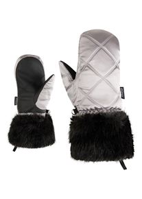 F&auml;ustlinge Ziener "LILIONE-Z MITTEN", Damen, Gr. 5, metallic silber, Obermaterial: 100% Polyester; Innenseite: 100% Polyester; Futter: 100% Polyester; Wattierung: 100% Polyester, Handschuhe F&auml;ustlinge