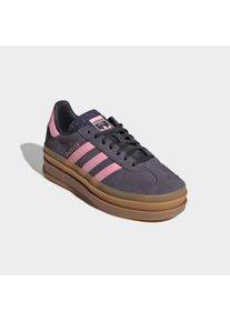 Plateausneaker adidas originals "GAZELLE BOLD", M&auml;dchen, Gr. 38,5, aurora onix, bliss pink, carbon, Leder, Synthetik, Schuhe Plateausneaker, f&uuml;r Kinder & Jugendliche, Topseller
