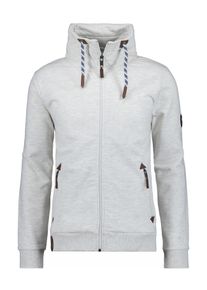 Sweatjacke Ragman, Herren, Gr. 6XL6264, grau (grau, melange), 65% Baumwolle 35% Polyester, regular fit, Sweatjacken Sweatjacke
