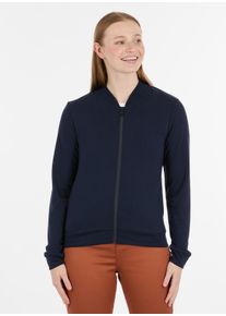 Sweatjacke Ragwear "KENIANE", Damen, Gr. XXL, blau (navy), Sweatware, Obermaterial: 67% Polyester, 28% Viskose, 5% Elasthan, unifarben, figurumspielend h&uuml;ftlang, Rundhals, B&uuml;ndchen, Sweatjacken Sweatjacke