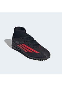 Fu&szlig;ballschuh adidas Performance "F50 CLUB MID CUT TURF KIDS", Kinder, Gr. 37, core schwarz, lucid rot, core schwarz, Synthetik, Textil, Schuhe Fu&szlig;ballschuh, f&uuml;r Kunstrasen, Hart- und Aschenpl&auml;tze, f&uuml;r Kinder & Jugendliche