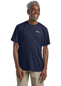 T-Shirt Jack Wolfskin "DELGAMI S/S M", Damen, Gr. L (52), blau (night, blau), Obermaterial: 100% POLYESTER, Shirts T-Shirt