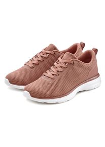Sneaker Lascana "Turnschuhe", Damen, Gr. 39, rosa (altrosa), Obermaterial: 100% Textilmaterial. Decksohle: 100% Textilmaterial. Futter: 100% Textilmaterial. Laufsohle: 100% Synthetik, unifarben, Basic, Schuhe Sneaker, Schn&uuml;rhalbschuh, Halbschuh, Freizeitschuh ultraleicht VEGAN, Topseller
