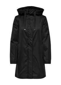 Wintermantel Only "ONLFELINA LIFE PARKA OTW NC", Damen, Gr. XS, schwarz, Web, Obermaterial: 100% Polyester, unifarben, regular fit, hoch geschlossener Ausschnitt, M&auml;ntel Wintermantel