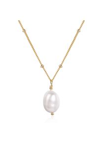 Perlenkette AILORIA "Halskette SABURO", Damen, gold, Halsketten Perlenkette