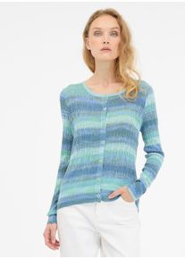 Strickjacke Ragwear "ALWEN", Herren, Gr. XS (34), blau (aqua), Strick, Obermaterial: 44% Polyester, 36% Polyacryl, 20% Nylon, gemustert, regular fit normal, Rundhals, Strickjacken Strickjacke