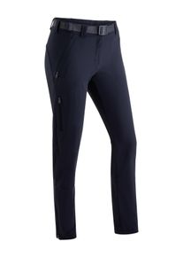 Funktionshose Maier Sports "Lana slim", Damen, Gr. 46, Normalgr&ouml;&szlig;en, blau (dunkelblau), 91% Polyamid, 9% Elasthan, Hosen Funktionshose, Damen Wanderhose, atmungsaktive Outdoor-Hose, 3 Taschen, Slim Fit