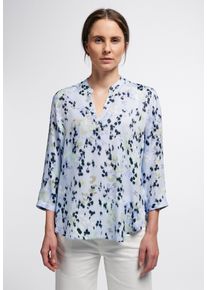 Shirtbluse Eterna "CLASSIC FIT", Damen, Gr. 36, blau, 100% Viskose, normal, Blusen Shirtbluse