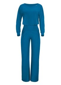 Jumpsuit WINSHAPE "JS101LSC", Damen, Gr. M, Normalgr&ouml;&szlig;en, gr&uuml;n (teal gr&uuml;n), 85% Polyester, 15% Elasthan, Rundhals, Overalls Jumpsuit, Functional Comfort