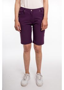 Bermudas DEPROC Active "KENORA URBAN Short & kurze Hose", Damen, Gr. 40 (M), Normalgr&ouml;&szlig;en, lila, 97% Polyester; 3% Elasthan, Hosen Bermudas, In melierter Optik