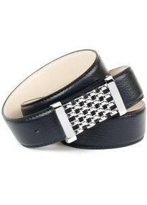 Lederg&uuml;rtel Anthoni Crown, Herren, Gr. 85, schwarz, Leder, unifarben, G&uuml;rtel Lederg&uuml;rtel, mit Unterf&uuml;hrung