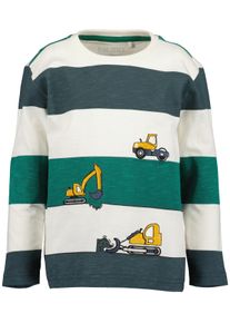 Langarmshirt Blue Seven "Blue Seven Langarmshirt", Jungen, Gr. 128, wei&szlig; (0100, sanftes wei&szlig;), 100% Baumwolle, normal, Rundhals, Shirts Langarmshirt