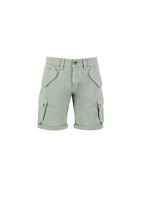 Shorts Alpha Industries "Combat Short", Herren, Gr. 29, Normalgr&ouml;&szlig;en, gr&uuml;n (dusty gr&uuml;n), Obermaterial: 98% Baumwolle, 2% Elastan; Futter: 100% Baumwolle, Hosen Shorts
