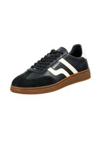 Sneaker Gant "Cuzmo", Herren, Gr. 45, schwarz-wei&szlig; (schwarz, wei&szlig;), Leder, kontrastfarbene Details, Schuhe Sneaker, Retro Sneaker, Schn&uuml;rschuh mit Lederinnensohle