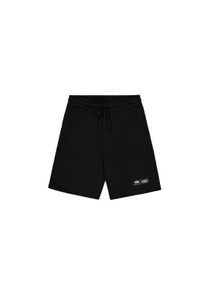 Shorts Alpha Industries "Label Jogger Short", Herren, Gr. L, Normalgr&ouml;&szlig;en, schwarz, Obermaterial: 80% Baumwolle, 20% Polyester, Hosen Shorts