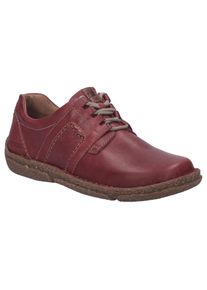 Schn&uuml;rschuh Josef Seibel "Neele 44", Damen, Gr. 42, bordeaux, Leder, Schuhe Schn&uuml;rschuh, Freizeitschuh, Komfortschuh mit Wechselfu&szlig;bett aus Leder