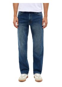 Straight-Jeans Mustang "Herren Style Tramper Straight", Herren, Gr. 52, L&auml;nge 30, blau (771 mittelblau), Denim/Jeans, 99% Baumwolle, 1% Elasthan, unifarben, straight fit, Jeans Straight-Jeans