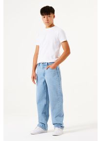 Straight-Jeans Garcia "JAYSEN", Jungen, Gr. 152, N-Gr, blau (light used 6824), Denim/Jeans, Obermaterial: 100% Baumwolle, unifarben, straight fit kn&ouml;chellang, Jeans Straight-Jeans, im Five-Pocket Style, for Boys