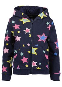 Sweatjacke Blue Seven "Blue Seven Sweatjacke", M&auml;dchen, Gr. 104, 5640, ultramarin, 80% Baumwolle, 20% Polyester, normal normal, Rundhals, normaler Saum, Sweatjacken Sweatjacke