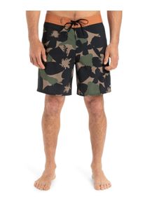 Boardshorts Quiksilver "Surfsilk Straight Leg 18", Herren, Gr. 34L, grape leaf handtman, Obermaterial: 88% Microfaser, 12% Elasthan;, Hosen Boardshorts