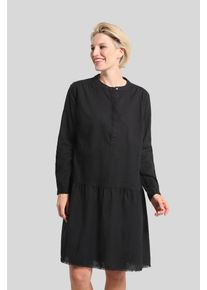 Sommerkleid Bugatti, Damen, Gr. 36, Normalgr&ouml;&szlig;en, schwarz, 50% Baumwolle, 50% Leinen, normal, Kleider Sommerkleid, mit verdeckter Knopfleiste