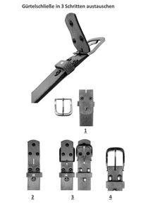 Koppelg&uuml;rtel RETTUNGSRING G&Uuml;RTEL, Damen, Gr. 100, schwarz, Leder, unifarben, G&uuml;rtel Koppelg&uuml;rtel