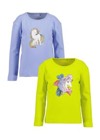 Langarmshirt Blue Seven "Blue Seven Langarmshirts", M&auml;dchen, Gr. 92, bunt (m001, multipack 1), 95% Baumwolle, 5% Elasthan, normal, Rundhals, Shirts Langarmshirt