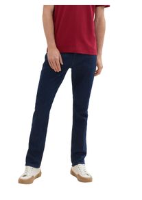 Slim-fit-Jeans Tom Tailor "Josh", Herren, Gr. 31, L&auml;nge 34, rinsed blau denim, Denim/Jeans, Obermaterial: 98% Baumwolle, 2% Elasthan, unifarben, slim fit kn&ouml;chellang, Jeans Slim-fit-Jeans, im Five-Pocket Style