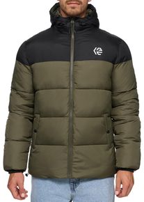 Steppjacke INDICODE "INAlanin", Damen, Gr. S, gr&uuml;n (army), Web, Obermaterial: 100% Polyester, regular fit, Jacken Steppjacke