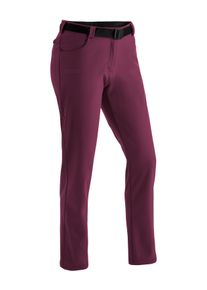 Funktionshose Maier Sports "Perlit W", Damen, Gr. 46, Normalgr&ouml;&szlig;en, pink (magenta), Vorderseite: 92% Polyester, 8% Elasthan / R&uuml;ckseite: 100% Polyester, Hosen Funktionshose, warme Damen Softshellhose, Winter Outdoorhose, winddicht, Regular Fit