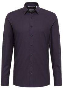 Langarmhemd Eterna "SLIM FIT", Damen, Gr. 40, Normalgr&ouml;&szlig;en, plum, 100% Baumwolle, schmal, Manschette, Hemden Langarmhemd, NON IRON (b&uuml;gelfrei)