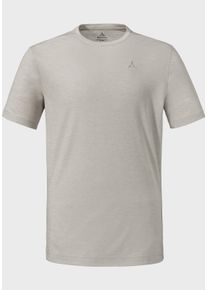 Sch&ouml;ffel Funktionsshirt SCH&Ouml;FFEL "Urban T Shirt Style Galerne MNS", Herren, Gr. 46, beige (9040, natur), Oberstoff: 74% Polyester, 26% Lyocell, Rundhals, Shirts Funktionsshirt