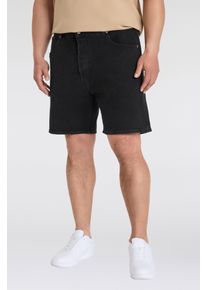 LEVI'S&reg; PLUS Jeansbermudas LEVI'S PLUS "501 ORIGINAL SHORTS B&T", Herren, Gr. 48, N-Gr, schwarz (schwarz accord), Denim/Jeans, Obermaterial: 99% Baumwolle, 1% Elasthan, kniefrei, Jeans Jeansbermudas, Sommerhose