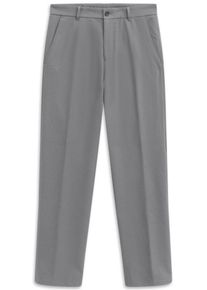 Chinohose Bugatti "Cozy Times", Herren, Gr. 33, L&auml;nge 34, grau (240, grau), 68% Polyester, 28% Viskose, 4% Elasthan, unifarben, gerade, unten schmal, Hosen Chinohose, Tapered Fit mit Soft Touch