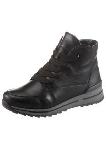 Winterboots Ara "OSAKA", Damen, Gr. 6 (39), schwarz, Glattleder, Schuhe Winterboots, Schn&uuml;rboots, High Top Sneaker in G-Weite (= weit)